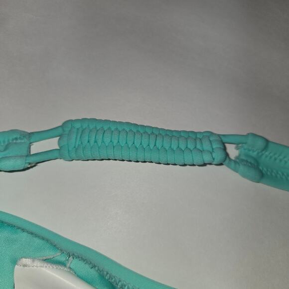 Volcom Womens XL Swimsuit Bikini Bottoms Simply Solid Full Carvico Green Teal - Picture 14 of 14